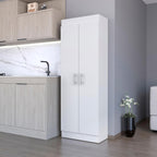 White 5-Shelf Storage Pantry Cabinet,Buffet Kitchen Sideboard,for Kitchen,Dining Room,11.9 * 23.6 * 66.8