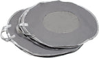 Simplify 24 Inch Wreath Bags | 2 Pack | Christmas Storage | Holiday Decorations | Round Zippered Bag | Protects Wreathes | Durable Material | Collapsible | Grey