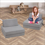 Modular Kids Play Couch, Toddler Sectional Sofa, Versatile Child Furniture for Playroom Bedroom, Convertible Foam and Floor Cushion for Boys and Girls