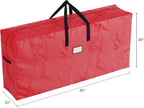 Set of 2 Christmas Tree Storage Bags - Fits 9-Foot Artificial Tree Each - Protect Holiday Decorations from Moisture and Damage by Elf Stor (Red)