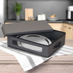 Household Essentials Platter Storage Chest, Gray