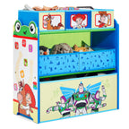 Delta Children - Toy Story Design & Store 6 Bin Toy Storage Organizer - Greenguard Gold Certified, Blue