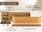 OLEEK wall Coat Rack - wall Shelf with Hooks - entryway Hooks - entryway Shelf - Modern Coat Rack - Wooden Coat Rack wall Mount for Home Decor - Wooden Mount for Home Decor - Coat Hanger Wall Mount