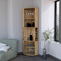 Wine Rack 5 Large Shelves Corner Storage Cabinet, Pantry Sideboard Locker for Living Room,for Kitchen Home