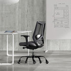 Sytopia Office ChairBaseReplacement, Heavy Duty Office ChairBase 28 Inch, Chair Bottom Part(2200Lbs) Reinforced to Repair Chairs with Universal Caster and Gas Cylinder Size (MatteBlack)