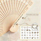 Personalised Wedding Hand Fans – Custom Engraved hand fans, perfect for weddings and graduation ceremonies (1)