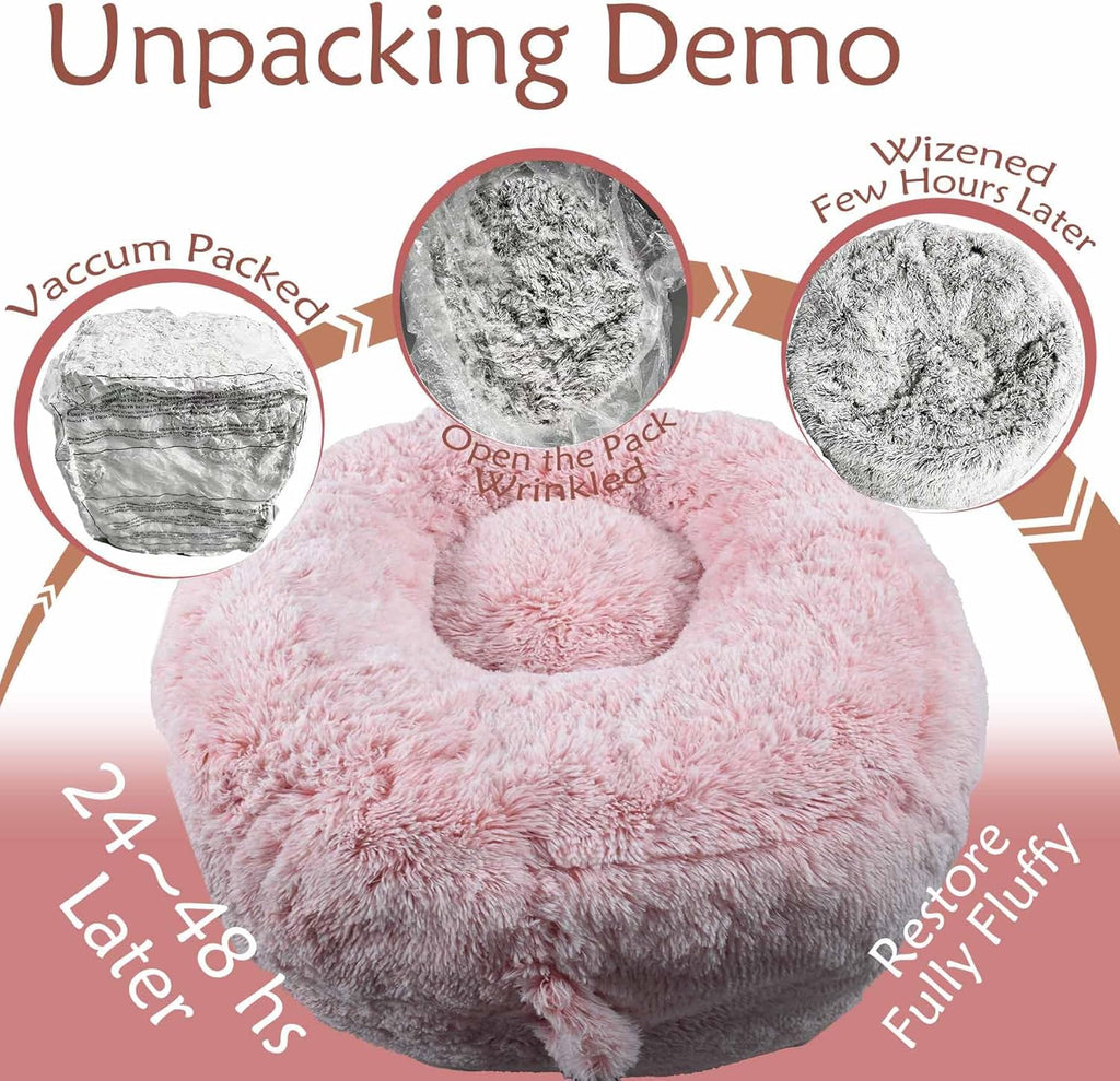 Plush Faux Fur Bean Bag Chairs, Memory Foam Filled Sofa Chair Shape Bean Bag for Adults/Teens/Kids, Ultra-Soft Lazy Sofa for Living Room Bedroom College Dorm, Pink