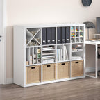 Furinno Cubicle Cube Insert, H-Shelf Cube Organizer, 2-Tier Shelf Accessory, Fits into Furinno Triple Thick Cubes, IKEA Kallax, for Organizers and Storage, White