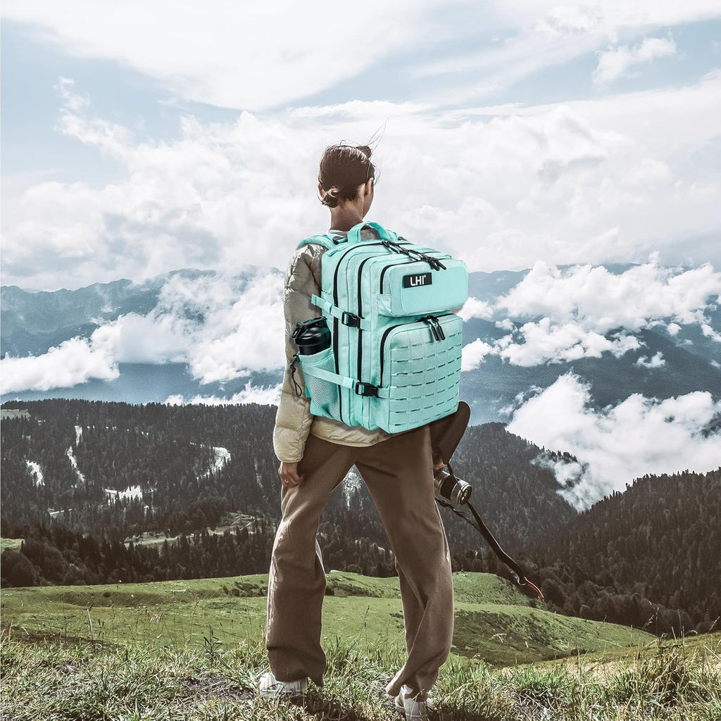 LHI Tactical Military Backpack for Men 25L/45L Large Molle Army Assault Pack 3 Day Hiking Rucksack With Bottle Holder