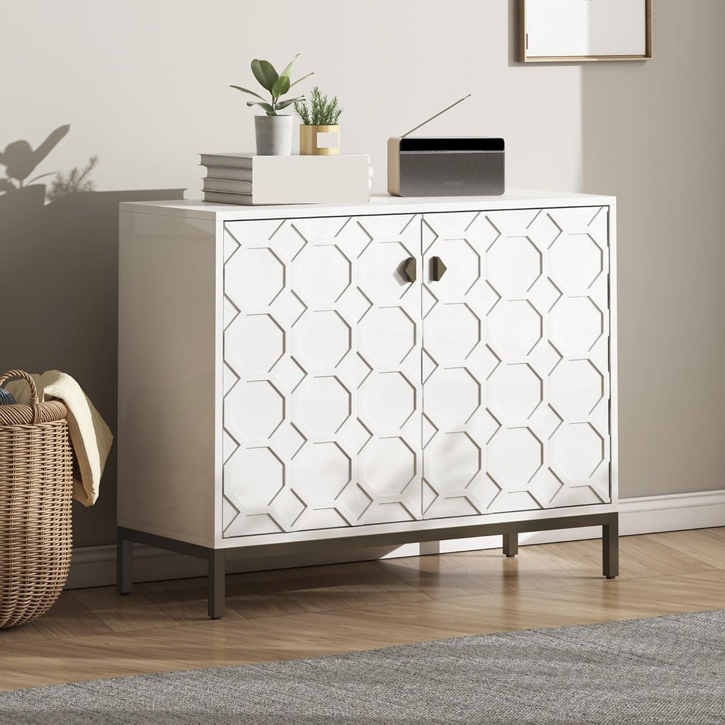 Modern Accent Home Cabinet, Shoe Storage Cabinet with Shelves, for Living Room Entryway Foyer Hallway,for Kitchen Home