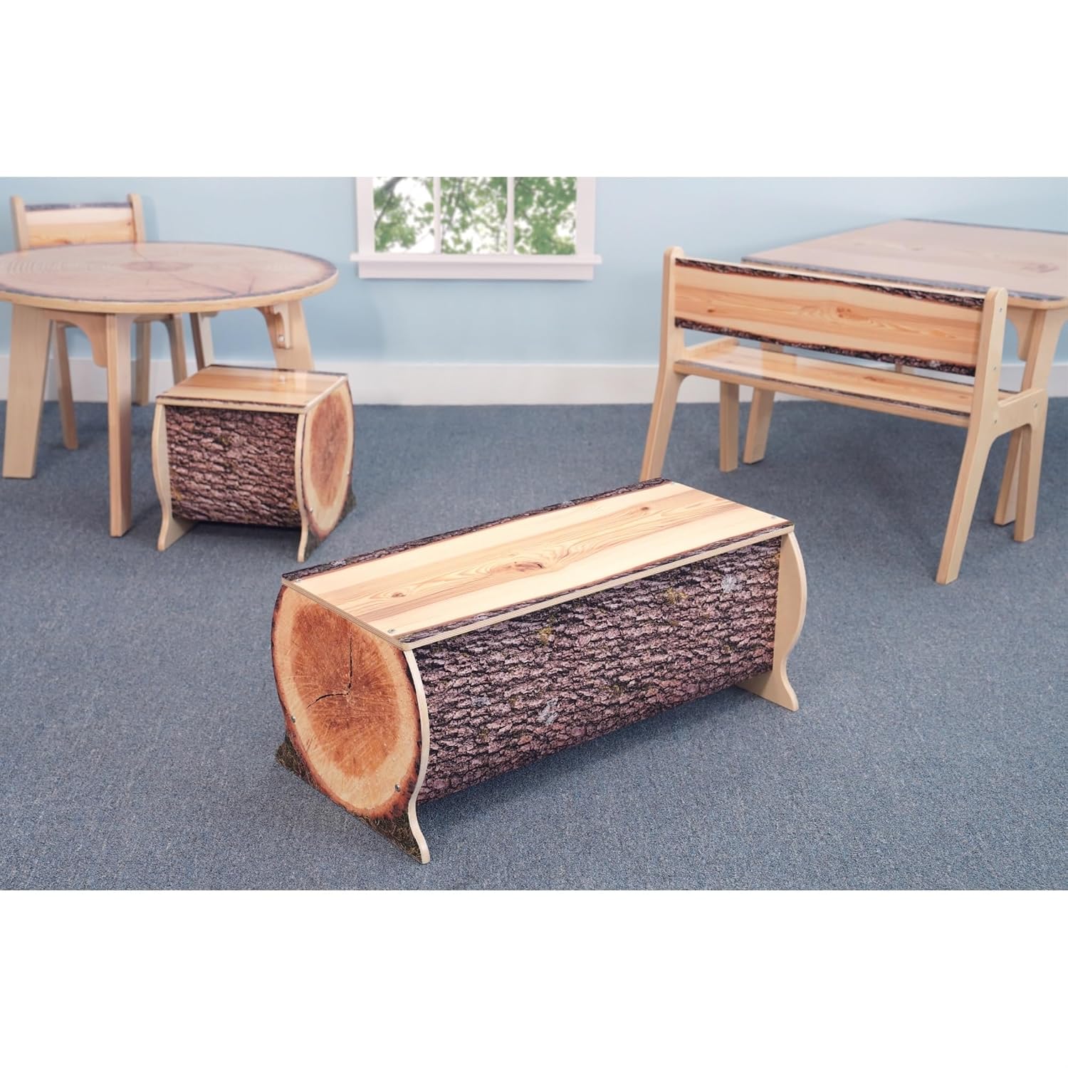 Whitney Brothers WB0899: Nature View Live Edge Log Bench 14H