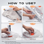 Vacuum Storage Bags for Travel & Home with Rechargeable Cordless Air Pump, Space Saver Compression Bags for Luggage & Suitcase, Fast Vacuum Seal for Clothes, Bedding, Seasonal Storage, 10 Combo Set