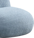 21.5" W Blue Chenille Deer Shaped Chair