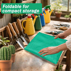 59'' x 59'' Extra Large Plant Repotting Mat, Thickened Foldable Repotting Mat for Indoor Plants, Transplanting Houseplants, Pot Out, Mix Soil and Mess Control, Gardening Gifts for Plant Lover(Green)