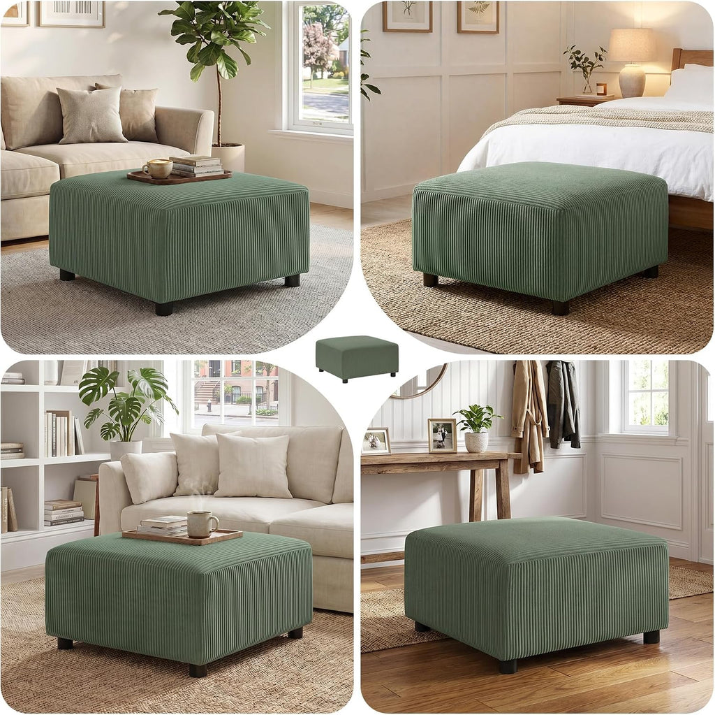 28.3" Square Ottoman for Modular Sectional Sofa, Stool Footrest Seat Cube, Replacement for Convertible Sectional Sofa Couch