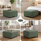 28.3" Square Ottoman for Modular Sectional Sofa, Stool Footrest Seat Cube, Replacement for Convertible Sectional Sofa Couch