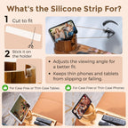 Couch Cup Holder for Armrests Over 4.9" Wide with 360° Phone Stand Black | Couch Arm Tray with 360° Rotating Phone Stand, 3 in 1 Foldable Sofa Arm Tray Table for Remote, Snacks, Phone, Drinks