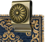 Tapestry Wall Hanging Clamps 4PCS 1.2x2.0 Textile Art Decoration Hangers Metal Clips for Hanging Rugs Carpet Display (Antique)