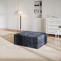 40" L Shape Sectional Sofa Ottoman, Memory Foam Cloud Couchottoman, No Assembly Required, Oversized Chaise Modular Ottoman Couches for Living Room, Office, Apartment - Left/Right, Gray