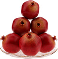 6pcs Fake Pomegranates,Realistic Fake Fruit for Home Decor,Plastic Artificial Pomegranates Decor