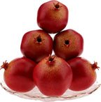 6pcs Fake Pomegranates,Realistic Fake Fruit for Home Decor,Plastic Artificial Pomegranates Decor