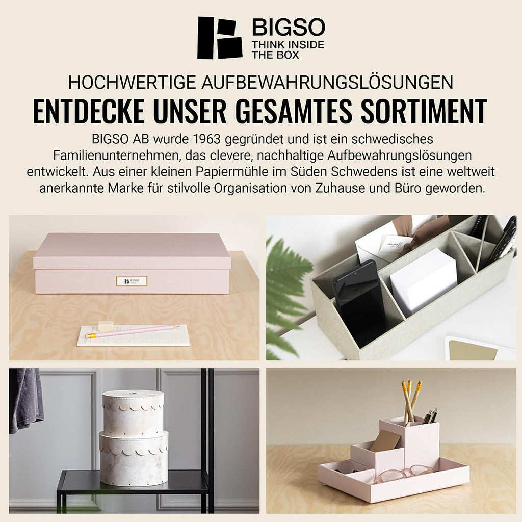 STORE.IT Bigso Box Birger 943154144 Storage Box with Drawers 33 x 25 x 14.5 cm Grey