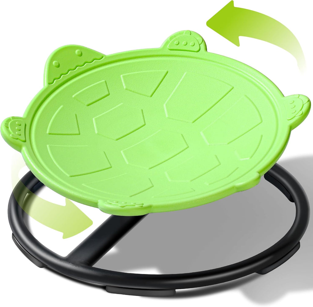 Turtle Spinning Chair for Autistic Kids – Sensory Spinning Toy, Spin Chair for Kids Autism, Sensory Swivel Seat for Balance, Coordination, Focus & ADHD Support, Autism Sensory Products (Green)