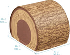 ECR4Kids SoftZone Tree Log Quarter Seat, 12in, Kids Bench, Chocolate