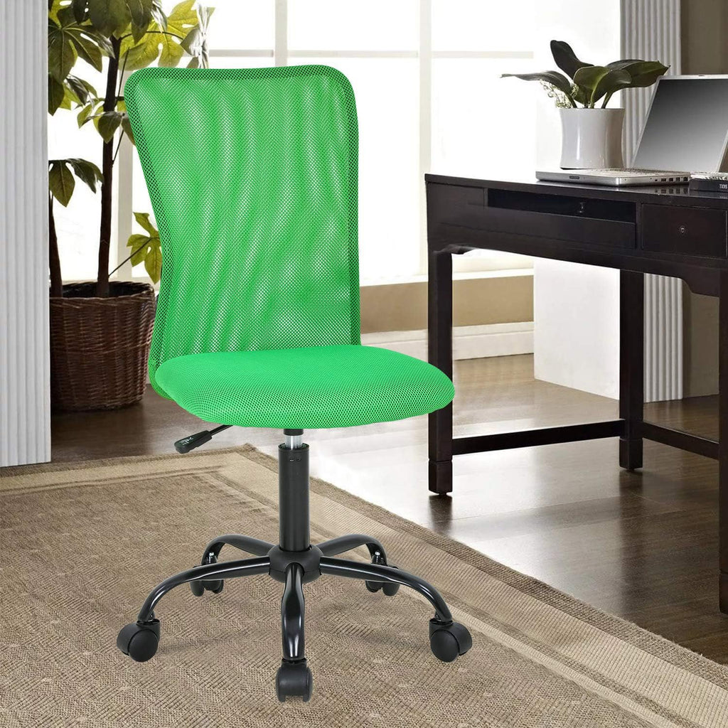 Home Office Desk Chair Ergonomic Mesh Computer Gaming Chair with Back Support Modern Executive Mid Back Rolling Swivel Chair for Men&Women (Green)
