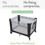 Joey + Joan Pack and Play Sheets Fitted – Compatible with Graco Pack n Play Playard Crib and Other 27 x 39 Inch Playpen Mattress – Buttery Soft 100% Cotton – Light + Dark Sage Green – 2 Pack