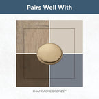 Franklin Brass Ringed Cabinet Knobs | Champagne Bronze Handles for Dresser Furniture Drawers/Kitchen/Door/Bathroom | 1-1/4" P35597Z-CZ-B1 (Pack of 60)