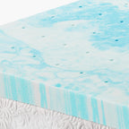 OLIXIS 3 Inch Queen Size Gel Infused Memory Foam Mattress Topper, a Soft Breathable Cooling Bed Pad, a Comfortable Bed Mattress Overlay for Bedroom, RV, Camper and Sleeper Sofa, CertiPUR-US Certified