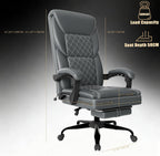 Gaming Chair, Office Chair with Inflatable Lumbar Support, Ergonomic Comfortable Wide Computer Chair with Footrest and Linked Soft Armrests, High Back 3D Enveloping Seat Cushion