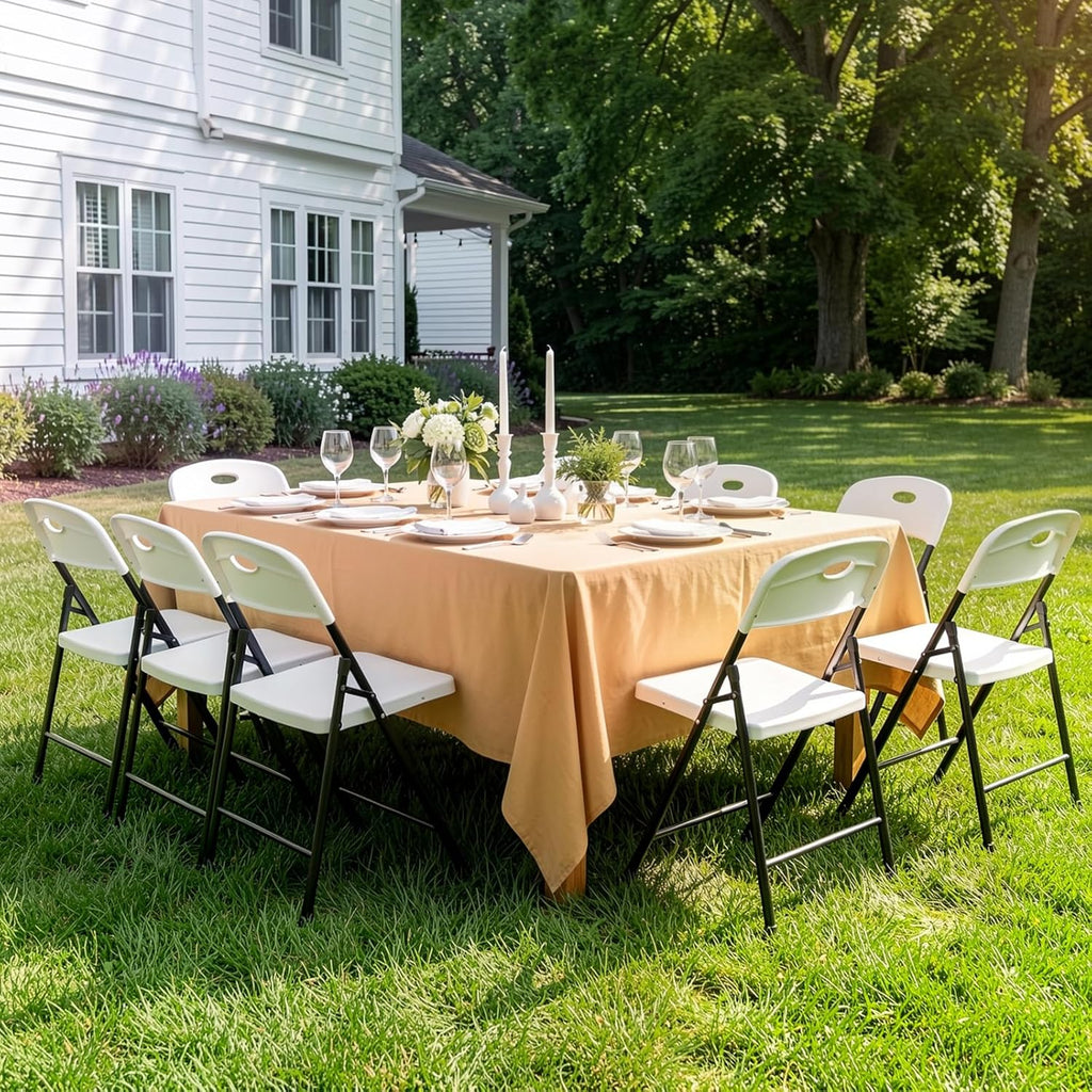 Folding Chairs 6 Pack,350 lbs Heavy Duty Metal Frame Plastic Foldable Chair,Ergonomic Portable Folding Chair with Non-Slip Feet, Indoor Outdoor Commercial Seating for Patio Party Wedding Camping,White