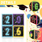 4 Pcs 2026 Preschool Balloon Boxes Kindergarten Graduation Decorations Memorable Grad Party Supplies for for Pre K Congrats Indoor Outdoor Congrats Grad Home Door Decor
