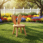 Toddler Wooden Chair Kids,Bunny Chair for Ages 1.5-5,Small Stool, Comfortable Children's stools, Suitable for Nurseries, playrooms and Low Tables (1 PCS)