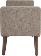HomePop Fulton 48" Storage Bench - Midtone Gray Fabric