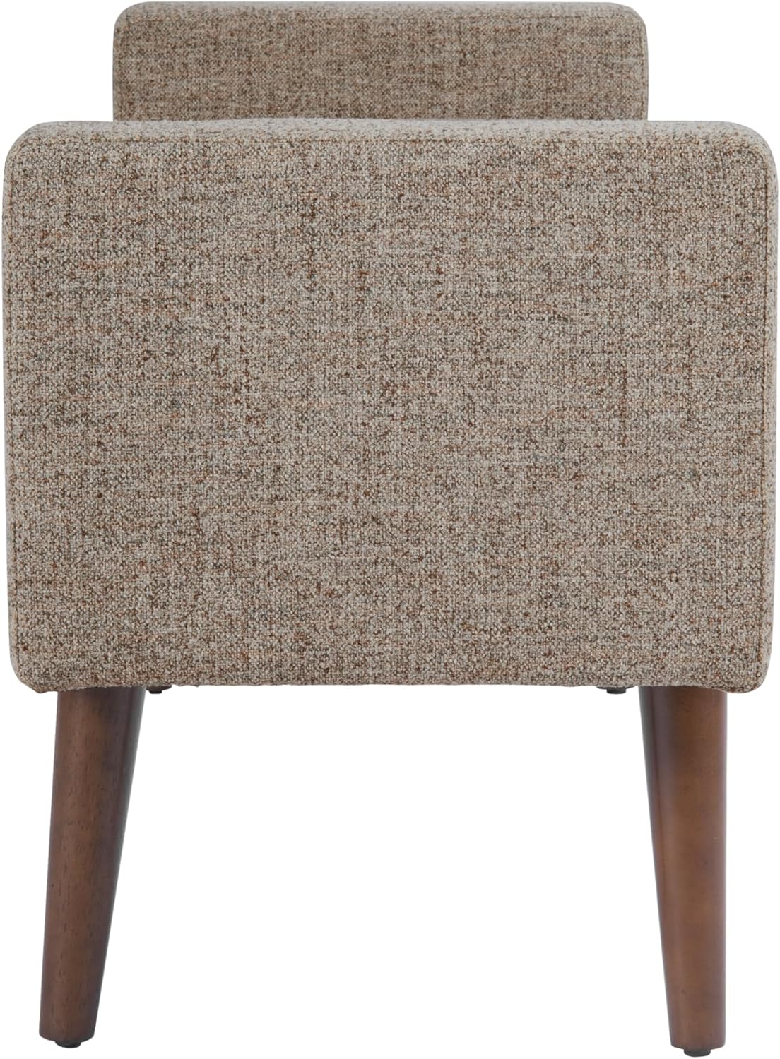 HomePop Fulton 48" Storage Bench - Midtone Gray Fabric