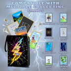 Trading Card Binder-440 Pockets Premium Trading Card Book, Double-Side Collectible Card Albums Compatible with Game/Baseball/Football/TCG Card, Waterproof PU Zippered Storage Card Holder