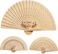 10-100 Pcs Personalized Wedding Fans for Guests, Custom Wooden Folding Hand Fan Bulk, Engraved Name Date Wedding Favors, Personalized Hand Fans for Wedding Bridal Shower Baby Shower Party