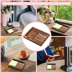 Chaos Coordinator Sticky Note Holder Wooden Notepad & Pen Holder 6.5" x 4.7" Sticky Note Pad Holder Dispenser for Desk Chaos Coordinator Definition Work Gifts, NPA184
