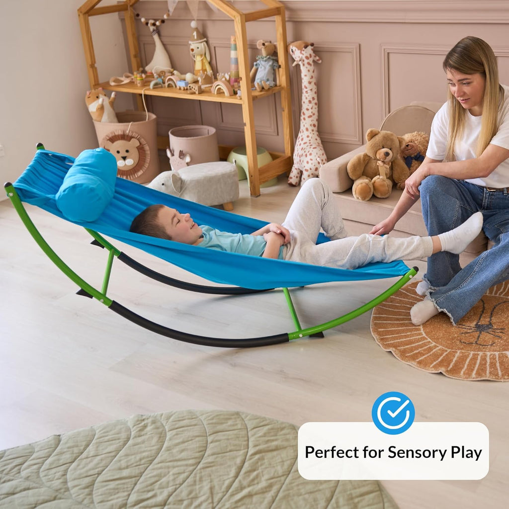 ODOXIA Kids Sensory Rocking Chair | Sensory Floor Rocker | Kids Rocking Chair | Special Needs Child | Calm Down Autism Equipment, Ages Toddler, Teeter, Totter | Playground Equipment | Seesaw Rocker