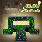 Kids Play Couch,3 in 1 Modular Toddler Sofa Glow in The Dark, Imaginative Foam Play Couch for Toddler and Baby, Convertible Kids Sofa for Playroom & Bedroom, Spacecraft