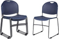 OEF Furnishings OEF855-CL/4 Ultra Compact Commercial Stack Chair (Navy Blue, 4-Pack)