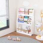 3 Tier Book Shelf,Book Rack, Helps Keep Bedrooms, Playrooms, and Classrooms Organized,White