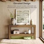 LITTLE TREE 63-Inch Entryway Console Table, Long Farmhouse Narrow Sofa Table for Living Room, Hallway, Entry, Entrance, Foyer, Behind Couch with 2-Tier Shelves, Rustic Brown