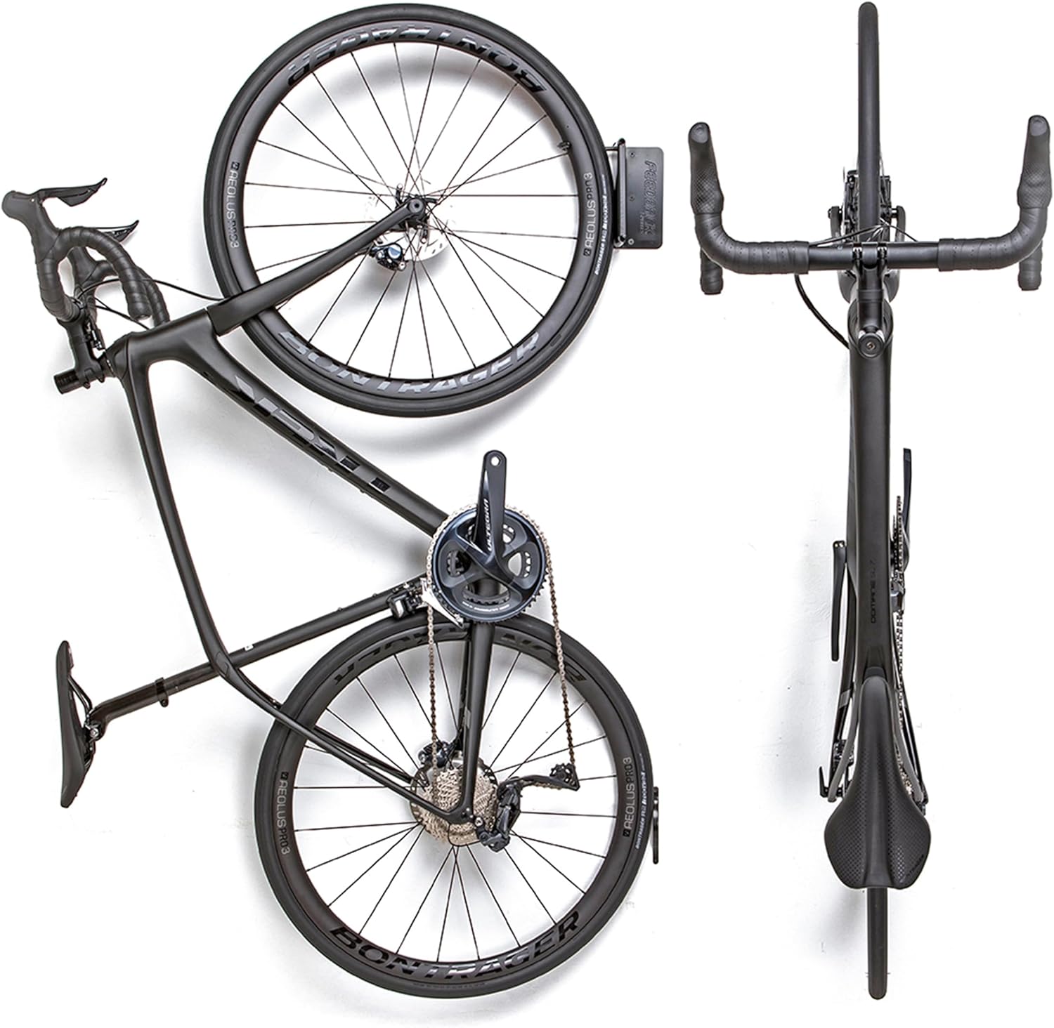 FEEDBACK SPORTS | Velo Hinge 2.0 (Single) Pivoting Swivel Bike Wall Mount | Vertical Bicycle Hanger | Garage Fold Away Bike Hook | Road, Gravel, Mountain Bike Compatible
