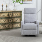 Manual Rocking Chair Nursery with Massage and Heat for Adults Comfy High Back Swivel Gilder Rocker Recliner for Bedroom Living Room