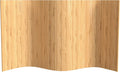4 ft. Tall Reversible Bamboo Wave Screen - Burnt Bamboo