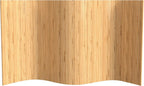 4 ft. Tall Reversible Bamboo Wave Screen - Burnt Bamboo